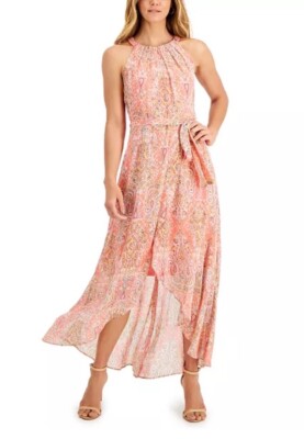 NWT Jessica Howard Womens Pink Paisley Hi-Low High-neck Flowy Halter Dress 6 | eBay NWT Jessica Howard Womens Pink Paisley Hi-Low High-neck Flowy Halter Dress 6 | eBay