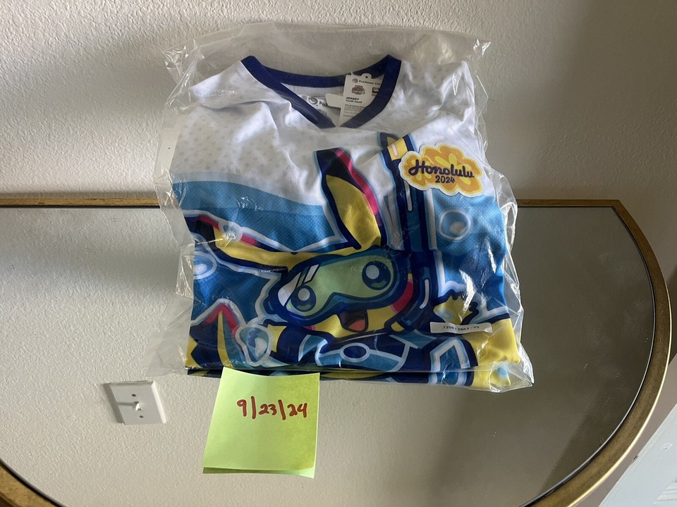 2024 Pokémon World Championship Small Pikachu Jersey Honolulu Hawaii