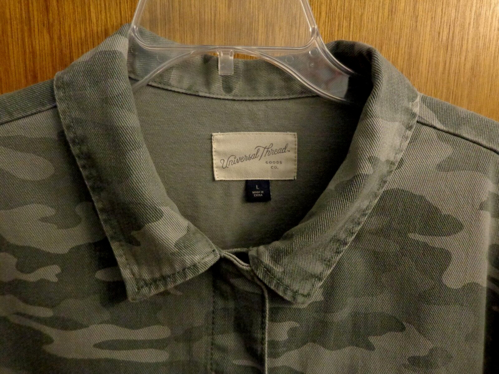 Universal Thread Green Camo Snap Jacket Women L 4… - image 3