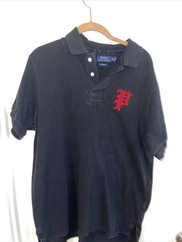 Blk Polo Shirt Custom Fit 100% Cotton 