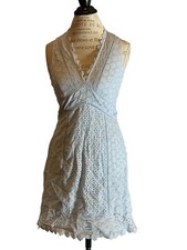 French Connection Zhara Lace Dress,size-4, Blue.
