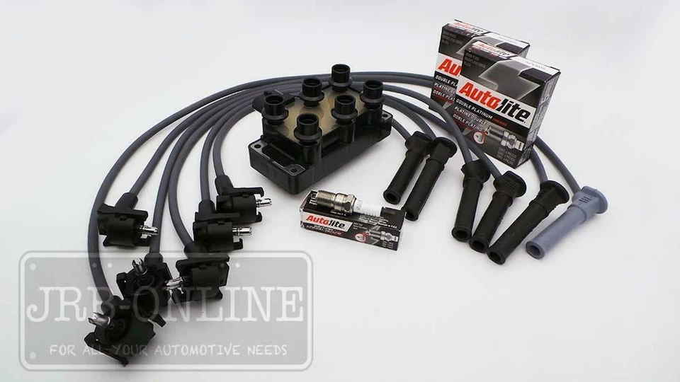 Ford EXPLORER - UT UX UZ 2001-2008 V6 4.0L IGNITION COIL & LEADS SPARK PLUG SET - image 3 of 4