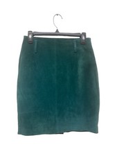 Women  s Express 9/10 Genuine Suede Leather Skirt