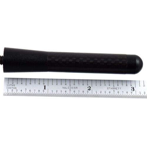 Black Carbon Fiber Stubby Short Antenna 80mm For 97-04 GM Chevy Corvette C5 - Foto 2 di 3