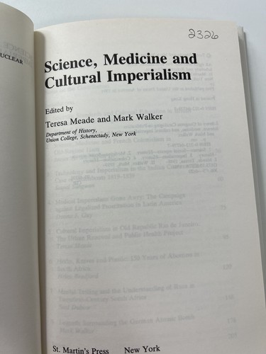 Science, Medicine and Cultural Imperialism Meade Walker Library Book - Picture 9 of 12