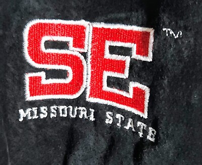 SE Missouri State Free Country Black Gray Leather Varsity Jacket Men's Large 