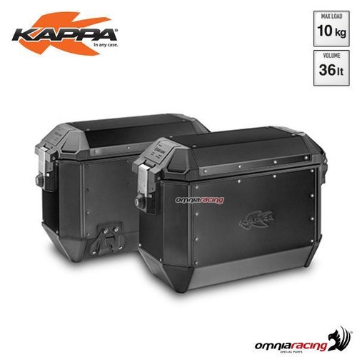 Valigie laterali Kappa KMS36B K-Mission Monokey retrofit 36L alluminio nero - Bild 1 von 6