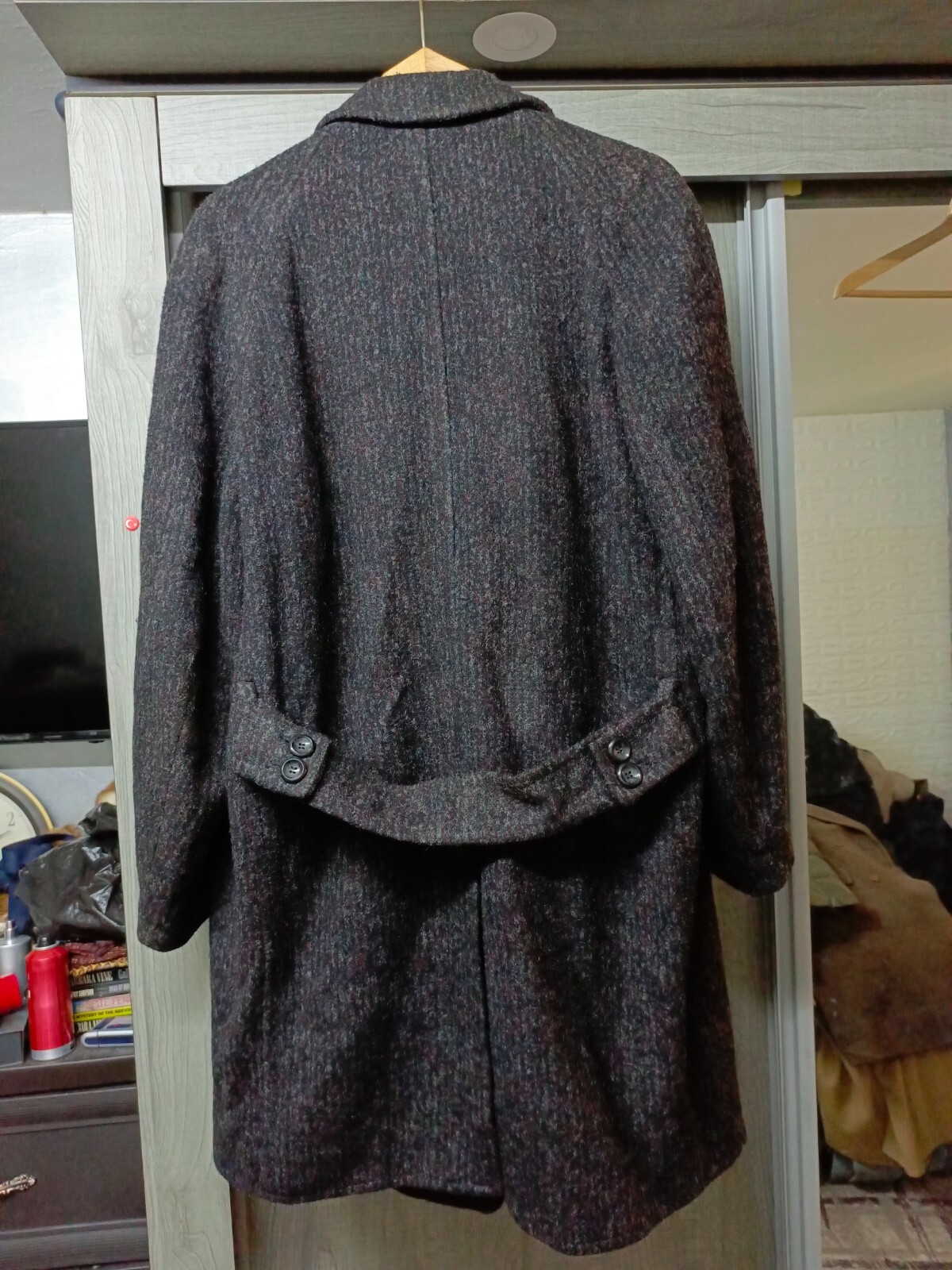 FILA Tuta soprabito anni 50 vintage su misura tutto pettinato tweed cintura 48R