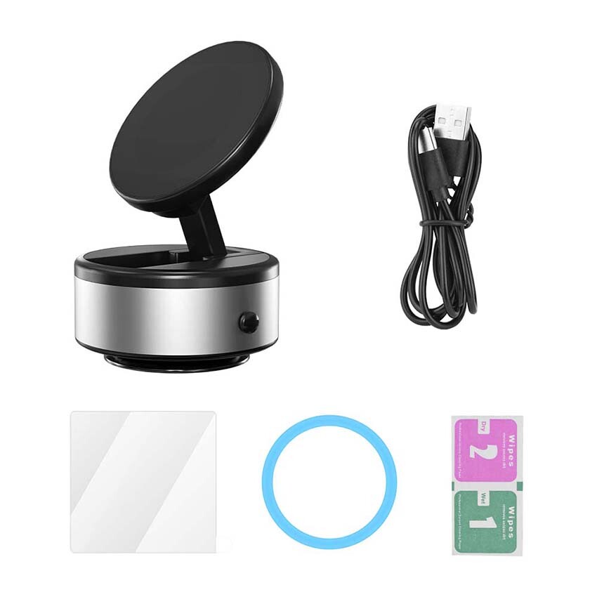 Magnetic Car Phone Mount with Vacuum Base for Hands-Free Navigation