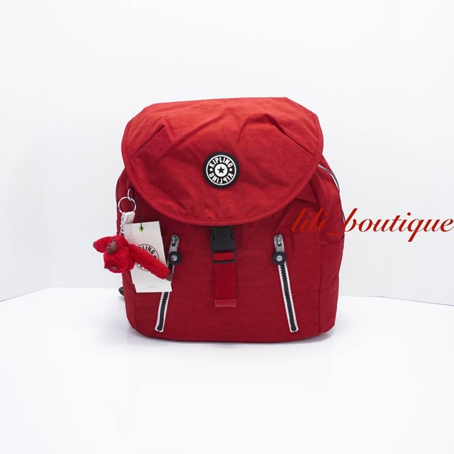 Kipling Ki0323 Zakaria Travel Backpack Polyamide Cherry Red Varsity Strap for sale online eBay