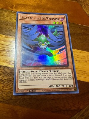 Blackwing - Gale the Whirlwind BLCR-EN056 1st Edition Ultra Rare NM + BONUS