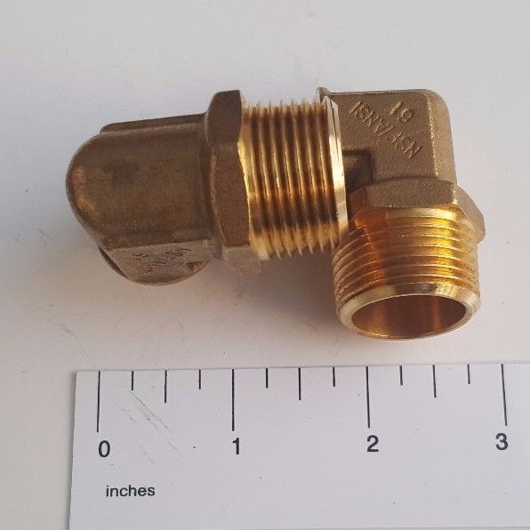 10 Raccords Coudés Laiton 1/2" PEX X 3/4" Mâle NPT - Sans Plomb, Certifié NSF, Pour Installations Plomberie