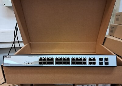 D-Link Netzwerk Switch 24 Port DGS-1210-24 PoE Smart Managed