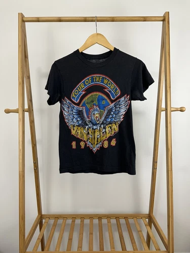 Van Halen Tour Of The World 80s Band Concert T-Shir 1980s vintage concert t-shirt, vintage, single stitch, B+ condition