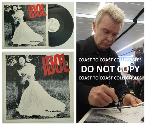 Billy Idol signed White Wedding album vinyl LP COA exact proof autographed