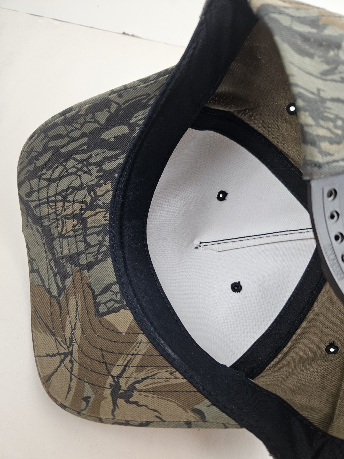 Vintage Mid Am Owens Corning Camo Hunting Trucker Hat Snapback Dad Cap