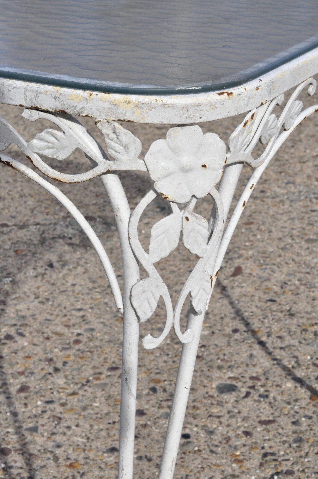 Vtg LyonShaw Windflower Lattice Woodard Style Wrought Iron Garden