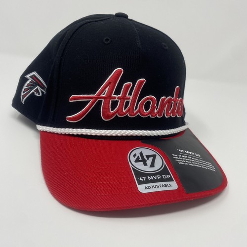 Atlanta Falcons '47 Brand Rope MVP DP Black Red NFL Adjustable Snapback Hat Cap - 第 1/7 張圖片