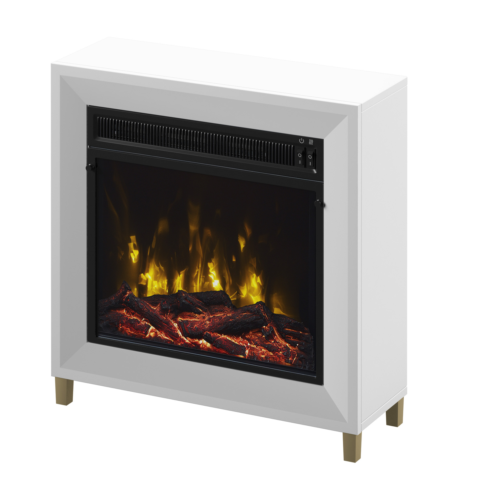 Twin Star Home Wall Mantel Electric Fireplace - Body Logic