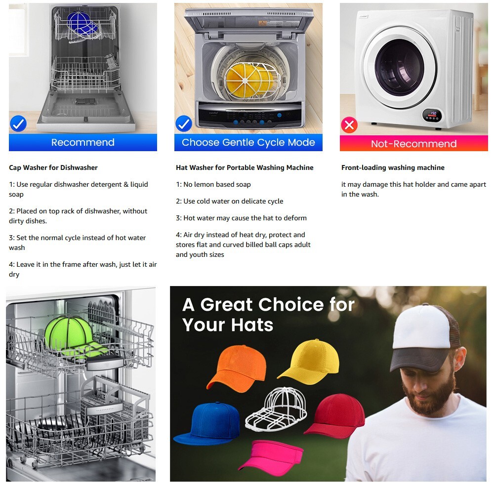 Cage Ball Cap Washer Wash Ballcap Baseball Sport Adult Kid's
