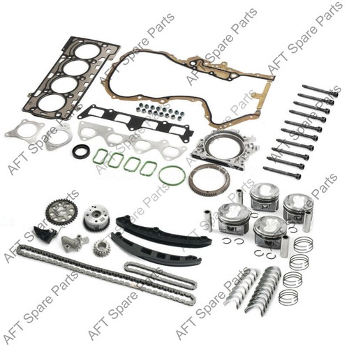 Engine Pistons Overhaul Rebuild Kit w/ Valves For VW AUDI 1.4TSI CAVD ...
