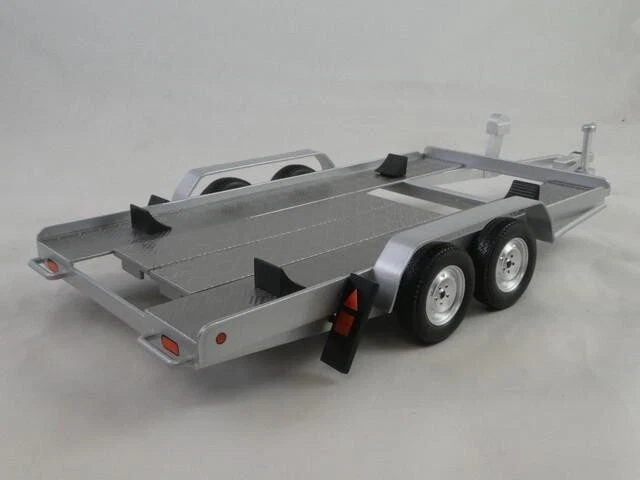 IXO single car trailer silver officina 1/18 TRL005-18 - Immagine 2 di 4