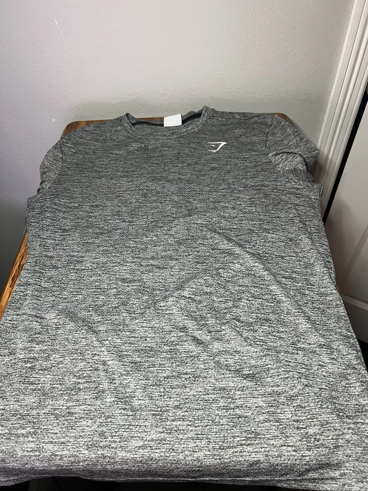 gymshark athletic training polyester running stretch shirt