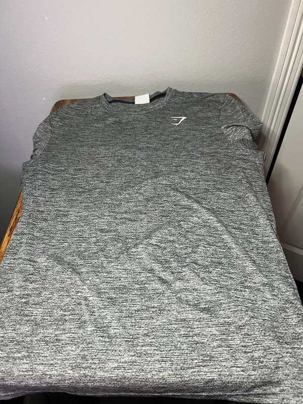 gymshark athletic training polyester running stretch shirt