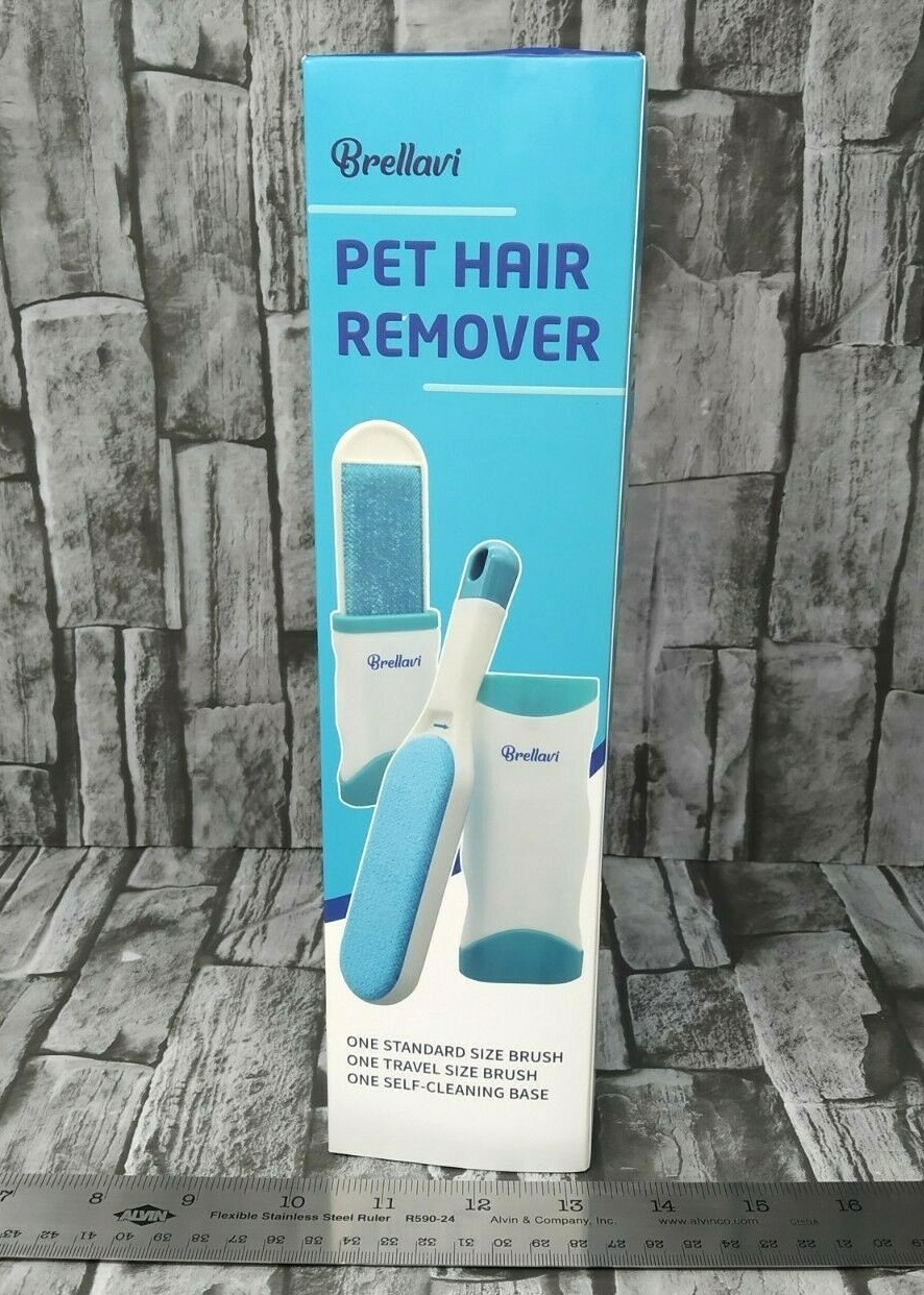 Brellavi Pet Hair Remover Brush Sky Blue for sale online eBay