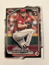Andrew Abbott 2024 Bowman Rookie Card #70 Cincinnati Reds RC
