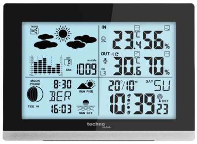 Technoline WS6762 Wetterstation schwarz/silber - Bild 1 von 4