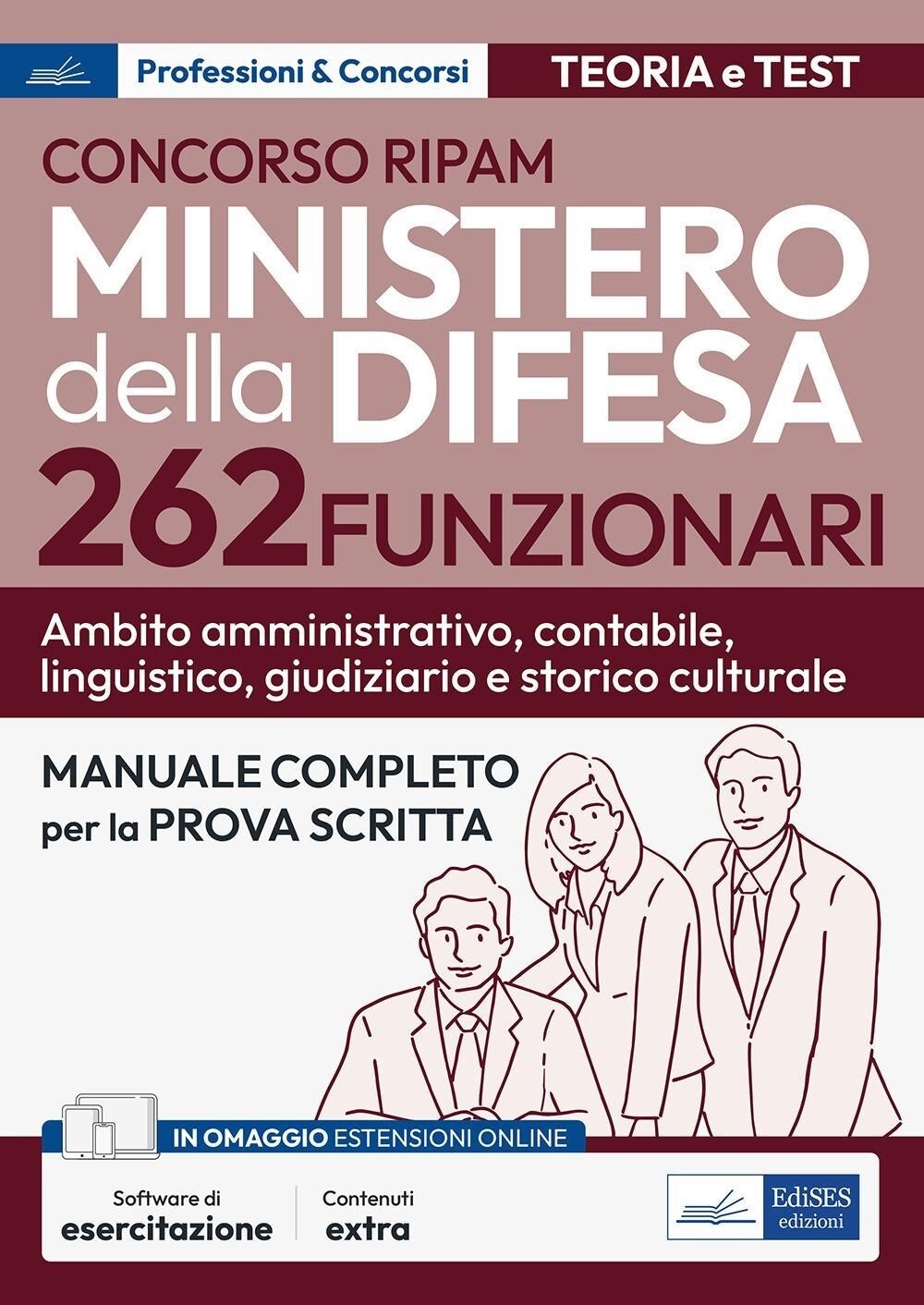 Libri Concorso RIPAM Ministero Della Difesa. 262 Funzionari. Ambito Amministrati