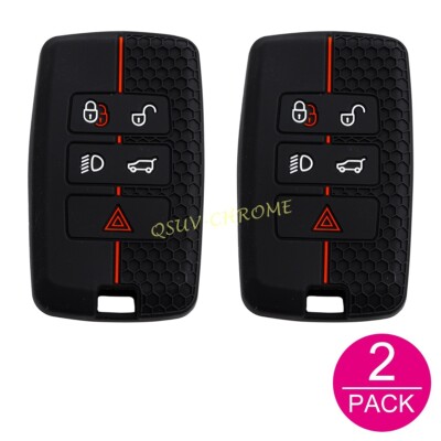 2x Silikon Auto Schlüssel Hülle Gehäuse Für Range Rover Evoque Velar Discovery