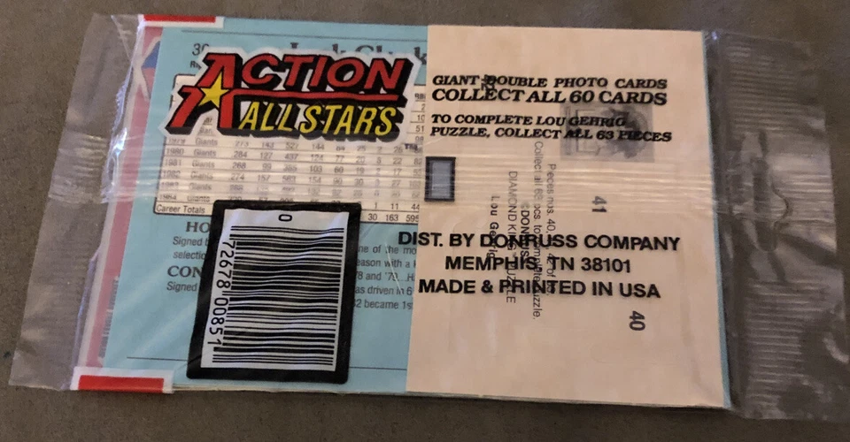 Donruss Action All Stars Pack 1985 Jim Gantner Brewers Jack Clark Giants Foto 2 de 2