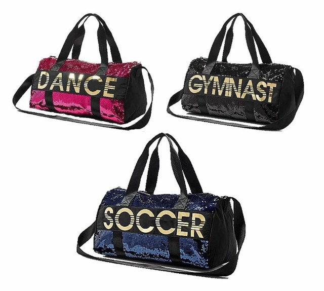 Justice Girls Flip Sequins Sports Bag Duffle Duffel Soccer Dance