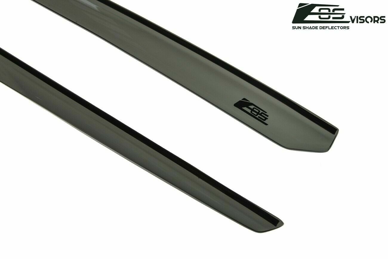 EOS In-Channel Side Window Visors For 1995-1998 Nissan 240SX – Smoke Tinted, No-Drill JDM Style