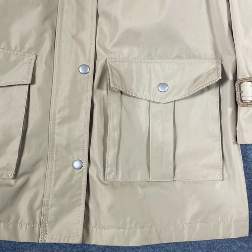 Gap Jacket Womens Medium Beige Fleece Lined Hooded Barn Chore Rain Coat Outdoors - Picture 10 of 16