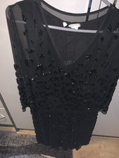 Mulberry Heavy Embellished Black Evening Cocktail Dress. Size 8 Loose Fit.