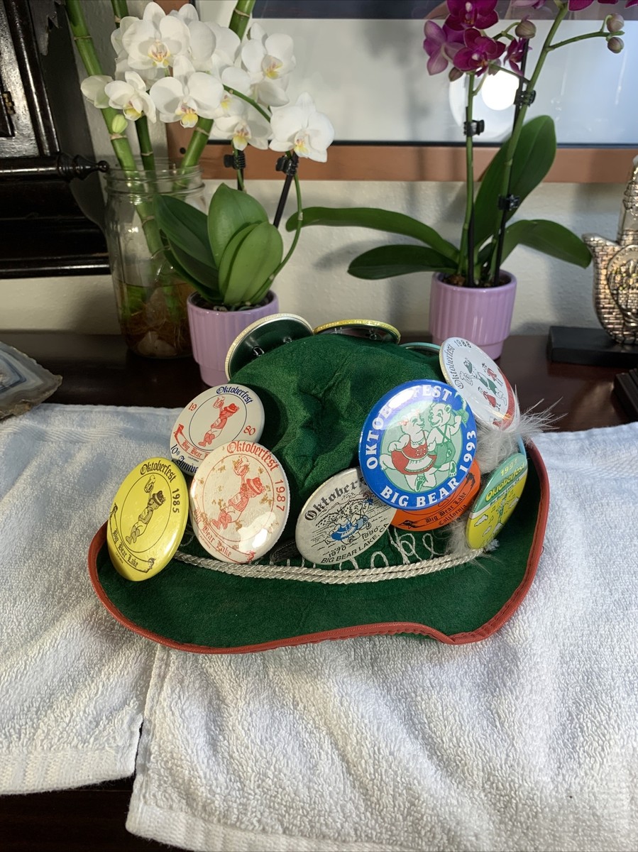 Vintage Oktoberfest Big Bear Lake California Pinback button Pins