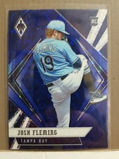 Josh Fleming 2021 Chronicles Baseball Phoenix BLUE VELOCITY RC card #13 Tampa