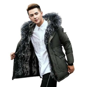 fur lined puffer jacket mens