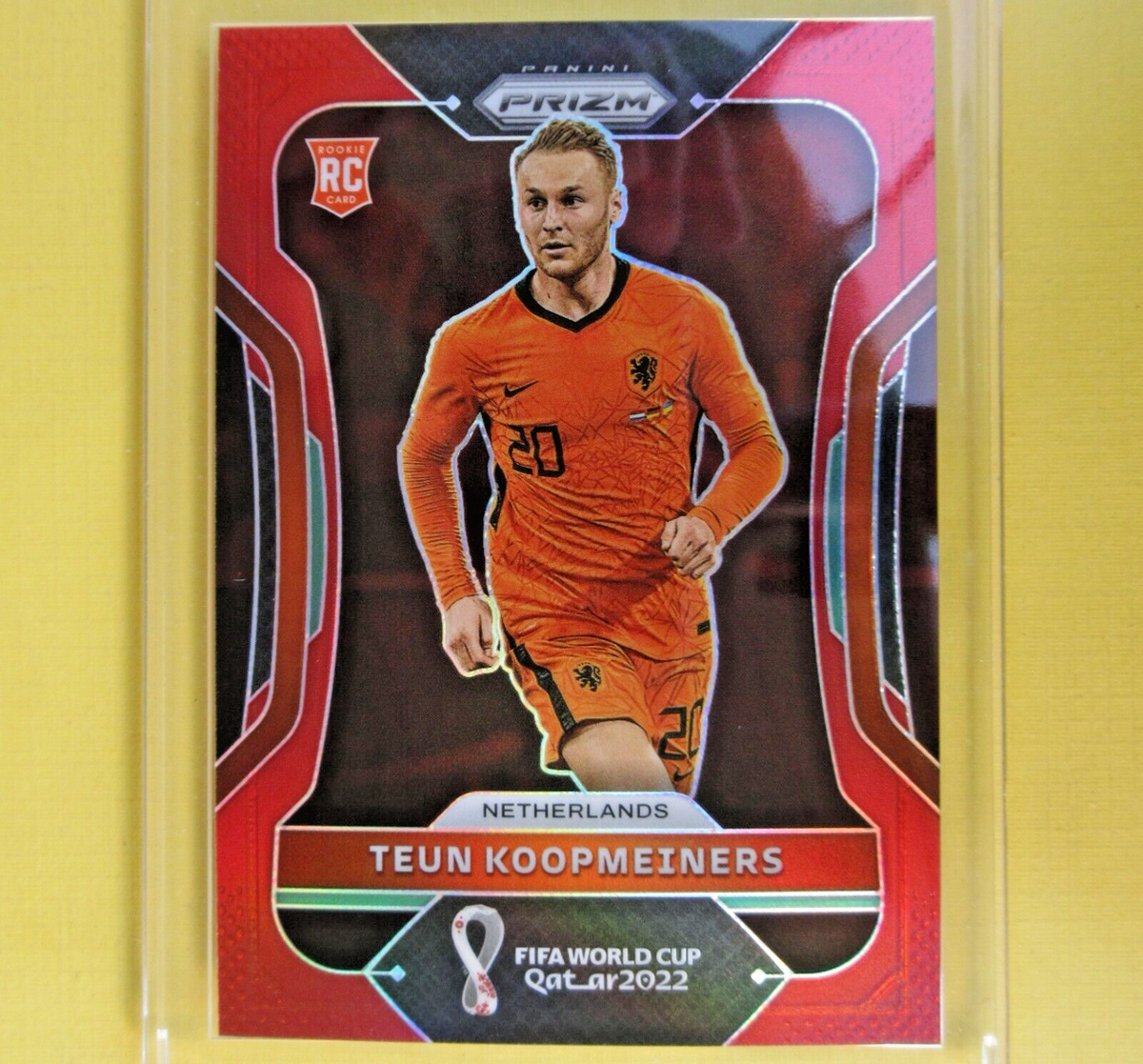 TEUN KOOPMEINERS RC 2022 Panini Prizm RED /399 FIFA World Cup #162