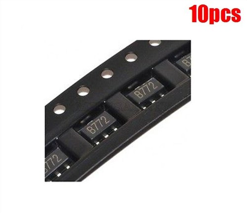 20 Pçs 2sb772 Sot89 B772 Smd Sot-89 2sd882 D882 Pnp Transistor De Potência Média - Foto 6