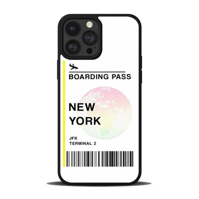 Anti drop Cover New York Flight Tickets For Apple iPhone Samsung