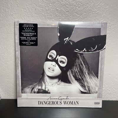 Ariana Grande DANGEROUS WOMAN Purple Black LE COLOR SWIRL Vinyl 2LP - SEALED   
