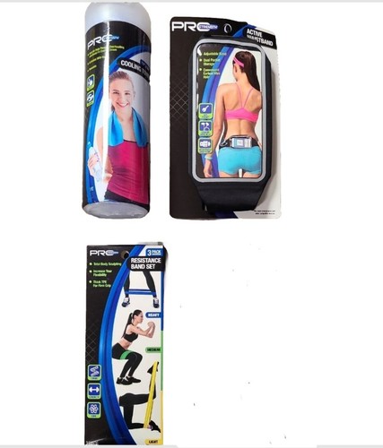 Pro Strength Workout Bundle - 3 Items: Cooling Towel, Resistance Band ...