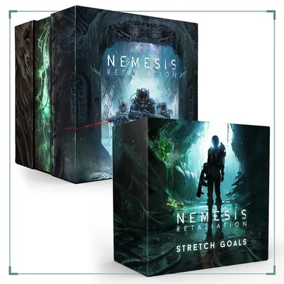 AWAKEN REALMS Nemesis Retaliation Coregame + Stretchgoals Edición Especial Minis ES Juego de Mesa