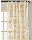 Floral Medallion Macrame Curtains The Vermonst Store 48x 63 Lot Of 2 Panels Ecru — photo 2