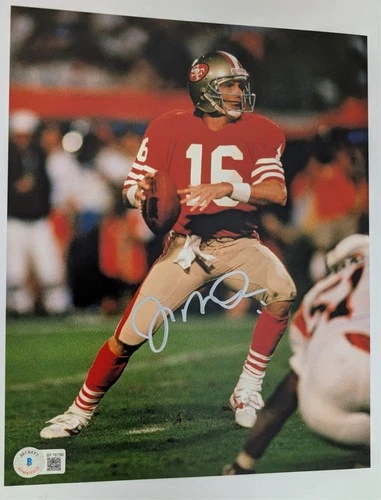 Joe Montana Beckett Cert Authentic Signed Autographed 8x10 Photo 49ers B