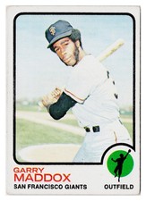 Garry Maddox 1973 Topps #322 RC San Francisco Giants Rookie